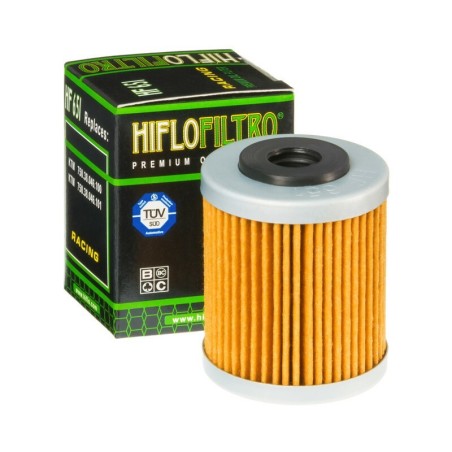 Filtre à huile Hiflofiltro HF651 - Rider's 34