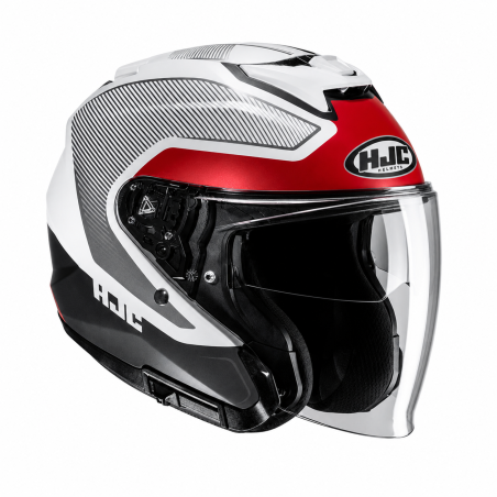 Casque moto HJC i31 Tevis Blanc / Noir / Rouge Mat - Rider's 34