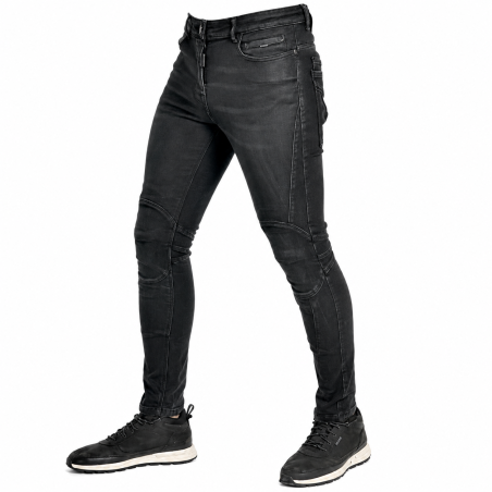 JEAN MOTO HOMME SLIM OVERLAP JOEY NOIR - Rider's34