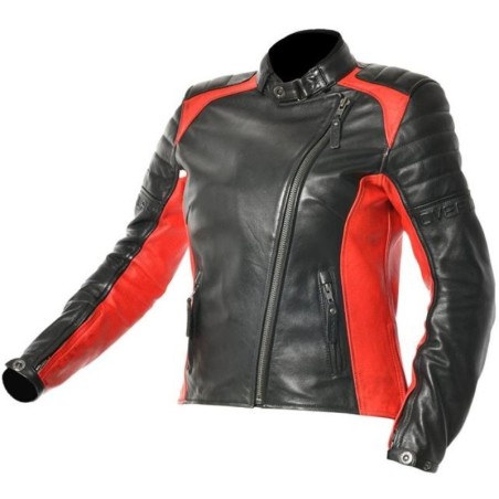 Blouson moto Overlap Tina Noir - Rider's 34