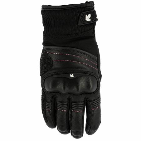 Gants moto femme hiver cuir et textile Vquattro Sofia - Rider's 34