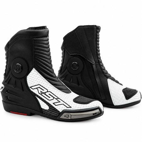 Demi bottes moto Racing RST Tractech noir et blanc - Rider's 34