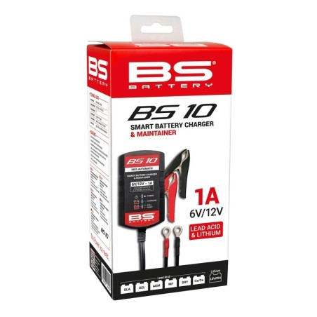 Chargeur batterie moto BS10 6V/12V 1A - Rider's 34