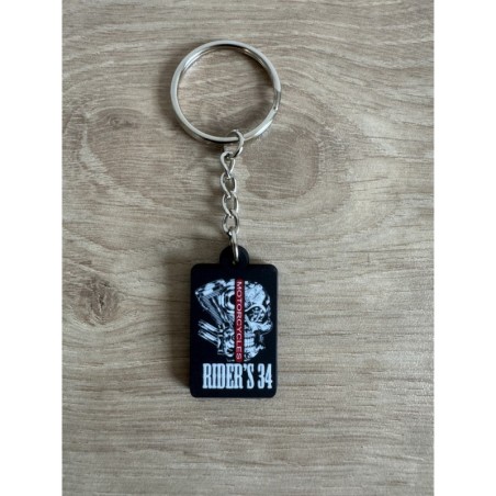 Porte-clé Pvc noir moto - Rider's 34