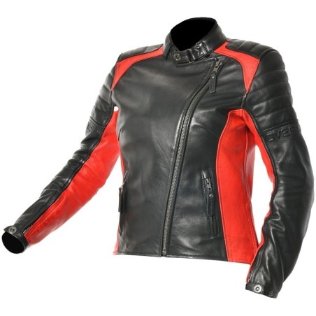 Blouson moto Overlap Tina Noir - Rider's 34