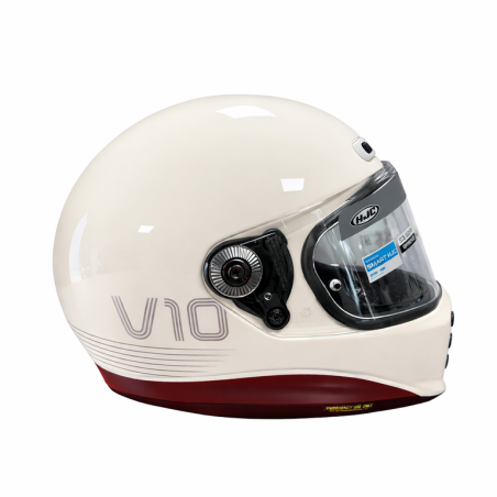 CASQUE HJC V10 TAMI BEIGE & ROUGE - Rider's34