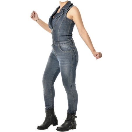 COMBINAISON JEAN OVERLAP MAZE BLUE WASH